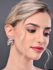 Silver Leaf Shape Earring