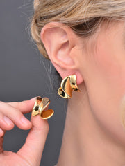 Twirl Stud Earring Gold