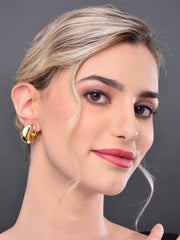 Twirl Stud Earring Gold