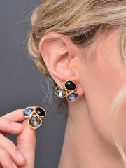 Multi Color Crystal Stud Earring