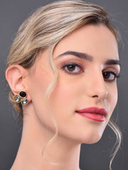 Multi Color Crystal Stud Earring