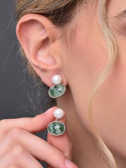 Green Drop earring