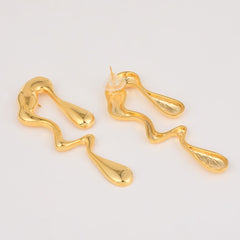 Irregular Glossy Trendy Dangle Earring