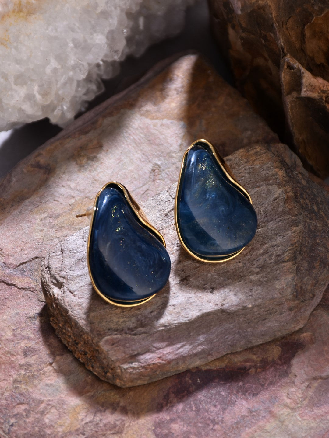 Blue stone Stud Earring