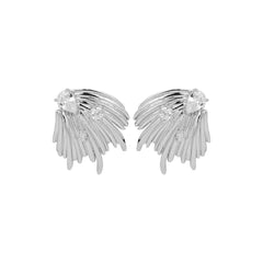 Modern Wind Earring in Silver