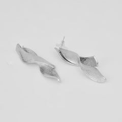 Silver Asymmetrical  Earring