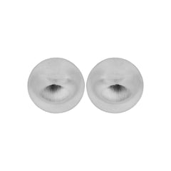 Silver Textured Round Stud Earring