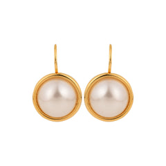 18k Gold Plated Pearl Drop Earring