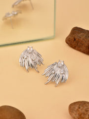 Modern Wind Earring in Silver