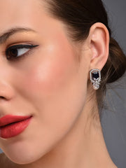 Sapphire Blue Pear  Stud Earring