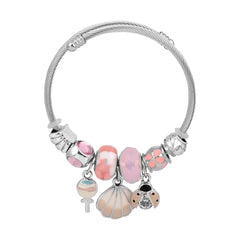 Peach Charm Adjustable Bangle