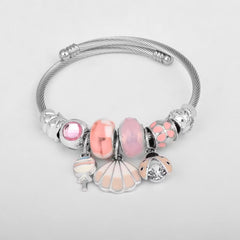 Peach Charm Adjustable Bangle