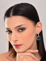 Sapphire Blue Tear Drop Earring