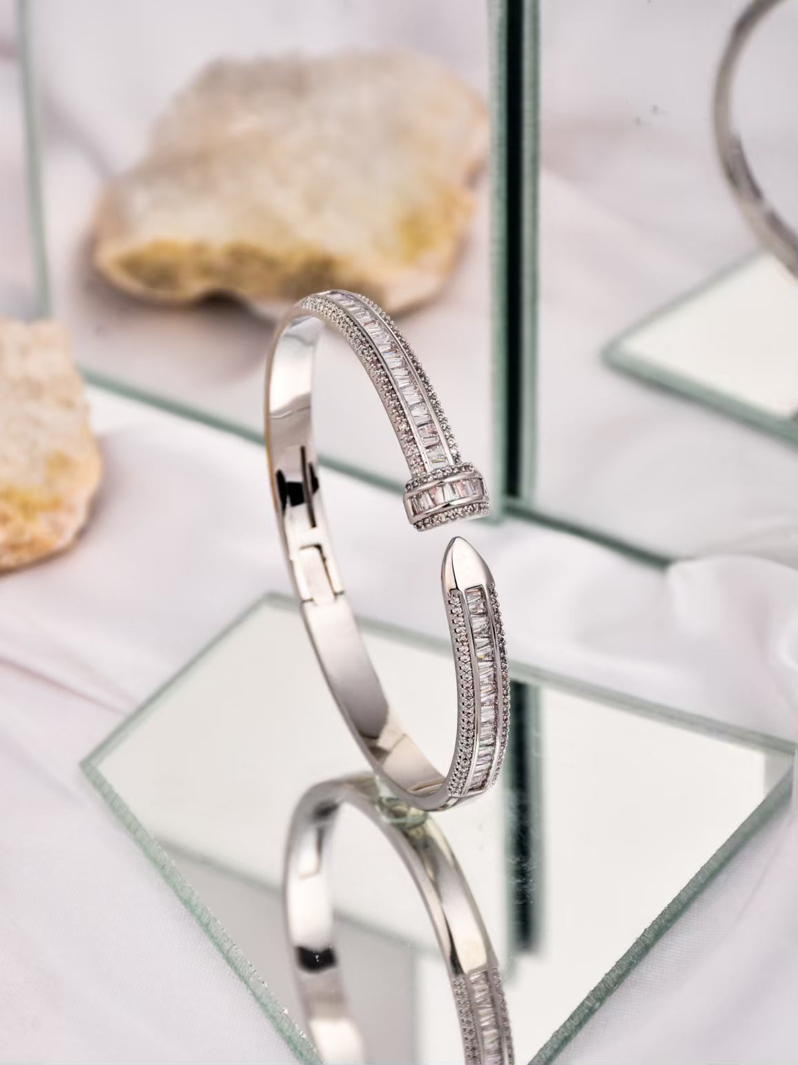 AD Stone Adjustable Bangle