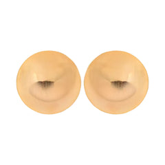 Textured Round Stud Earring 18k Gold Plated