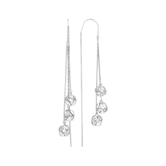 Contemporary Fish Hook Drop Earring