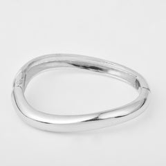 Thin Silver Bangle Perfect for Stacking