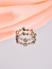 Adjustable Multi stone ring