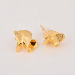 Twirl Stud Earring Gold