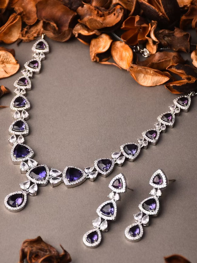 PURPLE SERENITY NECKLACE SET