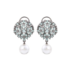 Sage Pearl Drop Earring