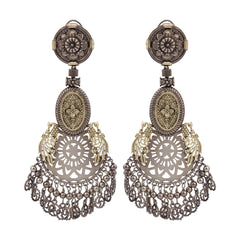 Oxidised Plated Dangler Earring